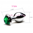 Анальная пробка из нержавеющей стали в форме сердца S/M/L  photo 5