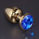 Большая золотистая анальная пробка, 40 х 95 мм photo 4