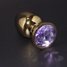 Большая золотистая анальная пробка, 40 х 95 мм photo 6