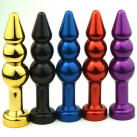 Анальная пробка из нержавеющей стали со стразом, длина 11,2 см photo 2