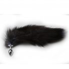 Анальная пробка. Нержавеющая сталь. С хвостом. photo 1