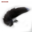 Анальная пробка. Нержавеющая сталь. С хвостом. photo 2