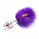 Анальная пробка 7*2.8 СМ с коротким хвостиком photo 3