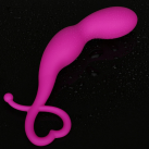 Розовый силиконовый анальный плагин photo 3