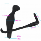 Массажер простаты. С кольцом. Вибрационный. Силикон. photo 1