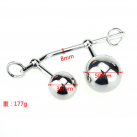 Анальный крюк с двумя различными по размеру мячами photo 1