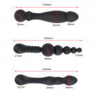 Анальная пробка силиконовая с 2 головками IKOKY, 3 стиля photo 1