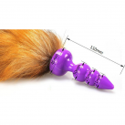 Анальная пробка. Нержавеющая сталь. С хвостом. photo 4