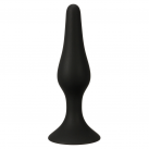 Анальная пробка силиконовая черная photo 5