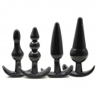 Анальная пробка. Черный цвет. 4 шт. photo 2