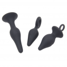 Набор для Начинающих 3 анальных пробки, силиконовые, водонепроницаемые photo 1