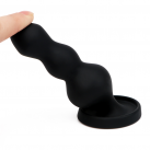 Силиконовая анальная пробка IKOKY с шариками photo 4