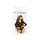 Боді Penthouse High On Love XL Black, глибокий виріз на спині, імітація стреп photo 3