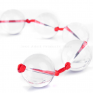 Стеклянный анальный плагин с шариками photo 1