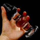 Большая анальная пробка из стекла, 14*4.8 см  photo 2