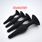 Силиконовые анальные пробки 4 шт. photo 3