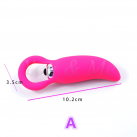 Мини вибратор, водонепроницаемый, цвет розовый photo 1