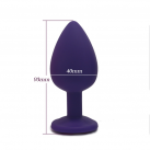 Анальная пробка силиконовая Crystal Jewelry photo 1