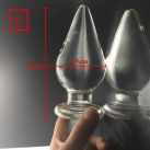 Комплект анальных пробок 3 шт. из стекла, диаметр 8 см/7 см/4.5 см photo 5