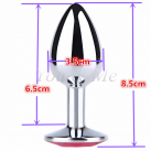 Анальная пробка. Металл. 8.5 см. photo 3