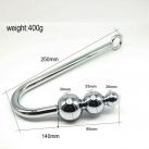 Анальный расширитель. С шариками. Нержавеющая сталь. photo 1