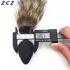 Анальная пробка ZCZ WA049b из силикона с хвостом их меха енота, 35х80 мм photo 3