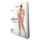 Бодістокінг у дуже велику сітку Passion BS091 white, з доступом photo 4