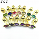 Анальная пробка. Нержавеющая сталь. Цвет золотой. photo 1