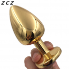 Анальная пробка. Нержавеющая сталь. Цвет золотой. photo 6