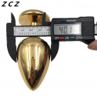 Анальная пробка. Нержавеющая сталь. Цвет золотой. photo 5