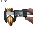 Анальная пробка. Нержавеющая сталь. Цвет золотой. photo 3