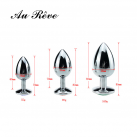 Металлические анальные пробки 3-х размеров photo 6