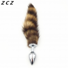 Анальная пробка. Металл. С хвостом.  photo 5