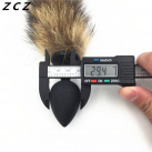 Анальная пробка. Силикон. С хвостом енота. photo 3