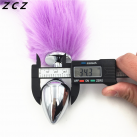 Анальная пробка. Нержавеющая сталь. Лисий хвост. photo 3