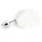 Анальная пробка. Металл. С хвостом кролика. photo 3