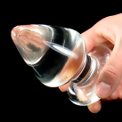 Большая стеклянная анальная пробка  photo 3