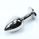 Хромированная анальная пробка Jeweled Metal SexyToy S00216 photo 5