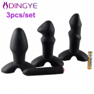 Анальная пробка. Силикон. Вибрационная. 3 шт. photo 2