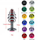 Анальная пробка спиральная металлическая photo 6