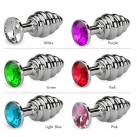 Анальная пробка спиральная металлическая photo 1