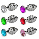 Анальная пробка спиральная металлическая photo 2