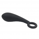 Большая анальная пробка из силикона, водонепроницаемая, цвет черный photo 5