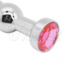 Анальная пробка 3в1 из металлическими вставками Sexyland photo 6