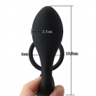 Массажер простаты. Силикон. С кольцом. photo 5