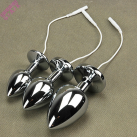 Анальная пробка. Нержавеющая сталь. С подключением к электростимулятору. photo 3