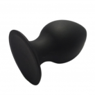Анальная пробка. Силикон. Черная. 9,5 см photo 2