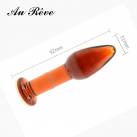Анальная пробка золотого цвета AuReve Pyrex photo 6