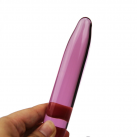 Розовый стеклянный анальный фаллоимитатор photo 5