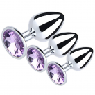 Набор анальных пробок из нержавеющей стали photo 1